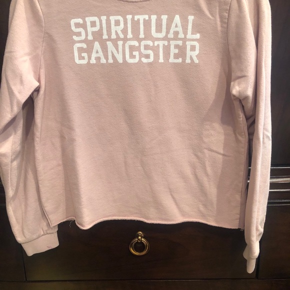 Spiritual gangster blush colored sweatshirt - Picture 2 of 3